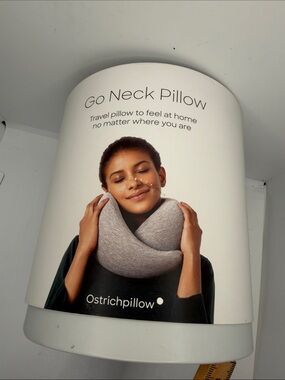 Ostrichpillow Go Neck Pillow - Travel Neck Pillow Light Gray/Navy